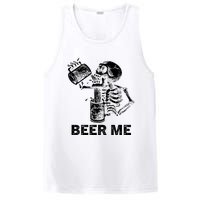 Beer Me Skeleton Scary Spooky Drinking Party Gift PosiCharge Competitor Tank