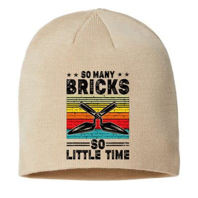 Brick Mason So Many Bricks So Little Time Brick Layer Sustainable Beanie