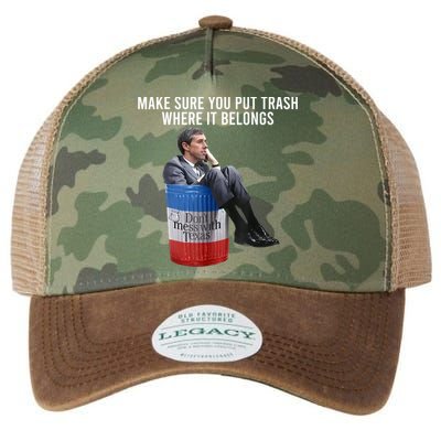 Beto Make Sure You Put Trash Where It Belongs Legacy Tie Dye Trucker Hat