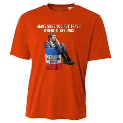 Beto Make Sure You Put Trash Where It Belongs Cooling Performance Crew T-Shirt