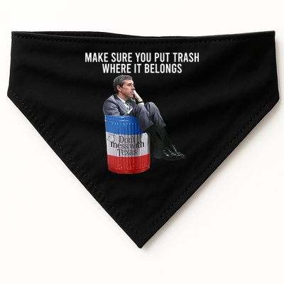 Beto Make Sure You Put Trash Where It Belongs USA-Made Doggie Bandana