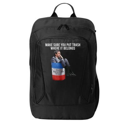 Beto Make Sure You Put Trash Where It Belongs City Backpack