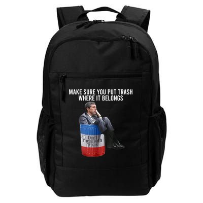 Beto Make Sure You Put Trash Where It Belongs Backpack
