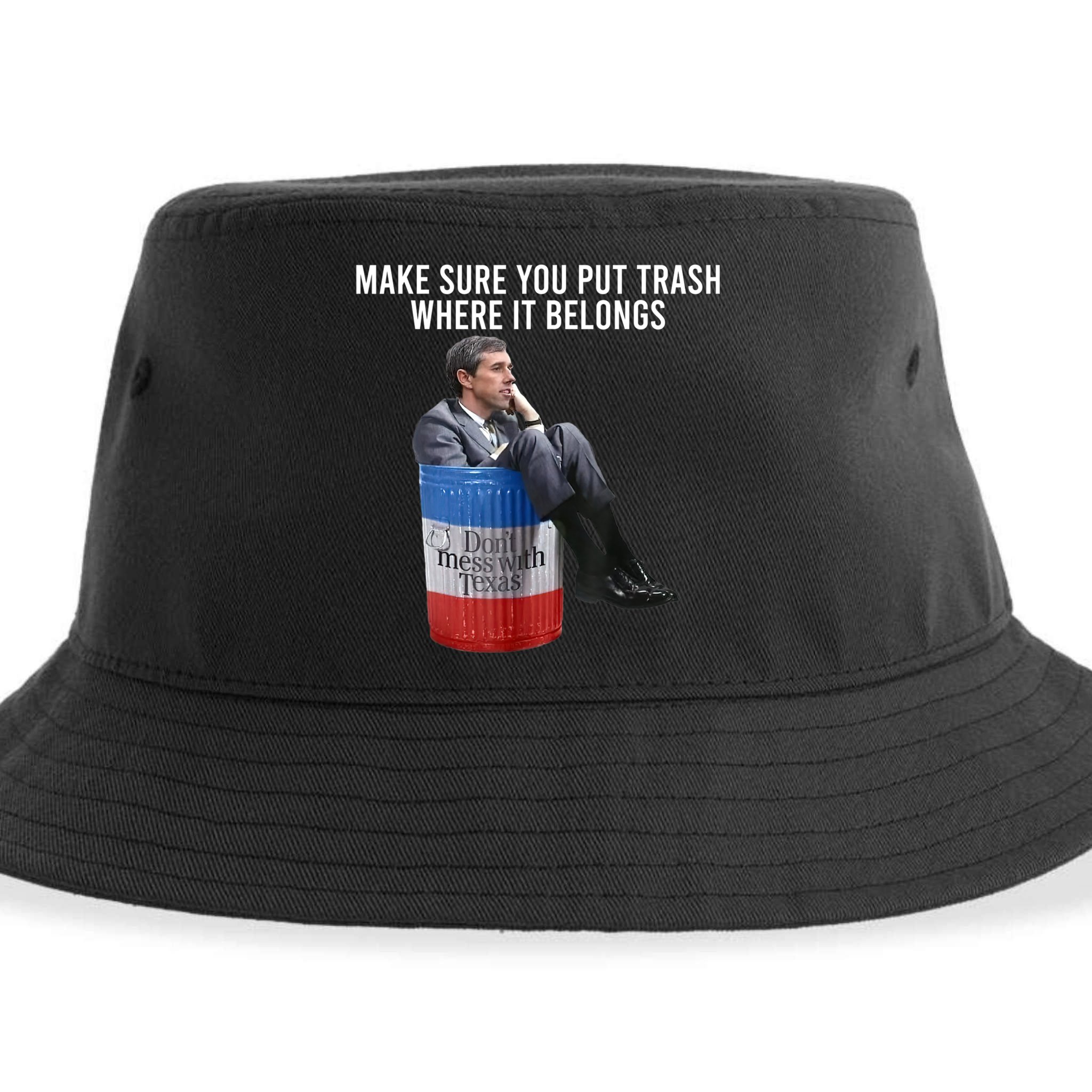 Beto Make Sure You Put Trash Where It Belongs Sustainable Bucket Hat