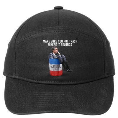 Beto Make Sure You Put Trash Where It Belongs 7-Panel Snapback Hat