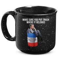 Beto Make Sure You Put Trash Where It Belongs 15oz Campfire Ceramic Mug