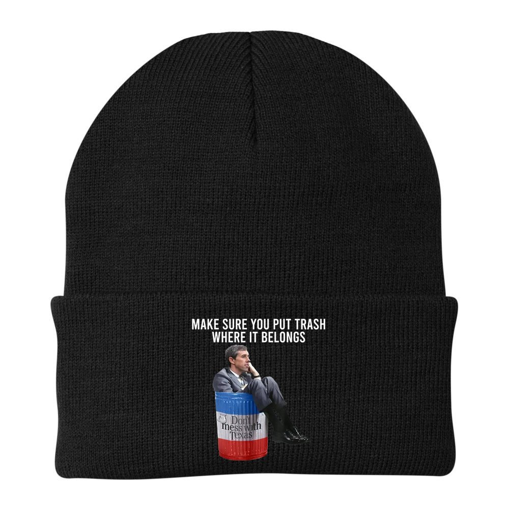 Beto Make Sure You Put Trash Where It Belongs Beanie