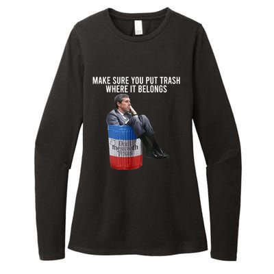 Beto Make Sure You Put Trash Where It Belongs Womens CVC Long Sleeve Shirt