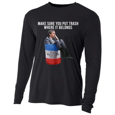 Beto Make Sure You Put Trash Where It Belongs Cooling Performance Long Sleeve Crew