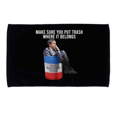 Beto Make Sure You Put Trash Where It Belongs Microfiber Hand Towel