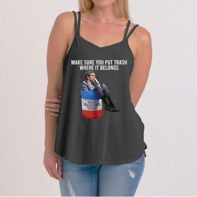 Beto Make Sure You Put Trash Where It Belongs Women's Strappy Tank