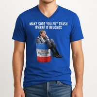 Beto Make Sure You Put Trash Where It Belongs V-Neck T-Shirt