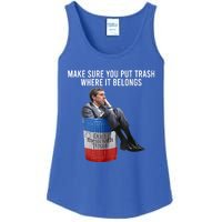 Beto Make Sure You Put Trash Where It Belongs Ladies Essential Tank