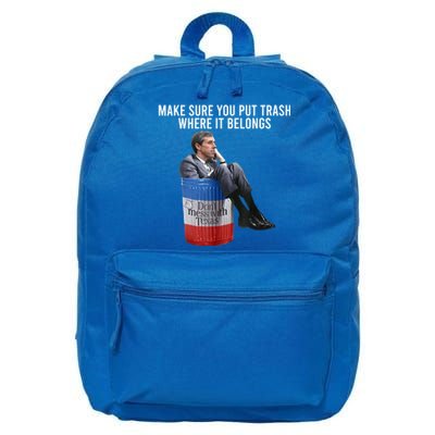 Beto Make Sure You Put Trash Where It Belongs 16 in Basic Backpack