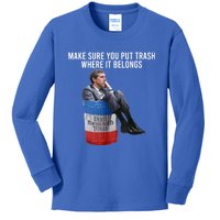 Beto Make Sure You Put Trash Where It Belongs Kids Long Sleeve Shirt