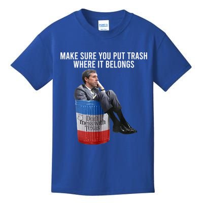 Beto Make Sure You Put Trash Where It Belongs Kids T-Shirt