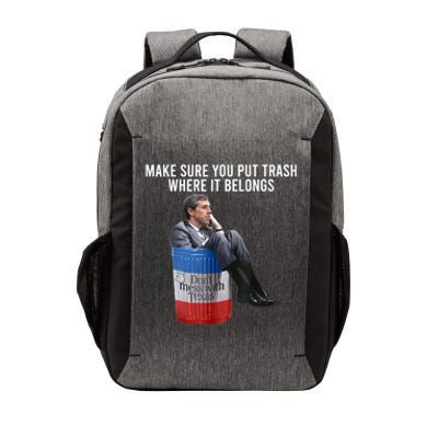 Beto Make Sure You Put Trash Where It Belongs Vector Backpack