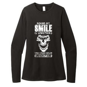 Behind My Smile Never Understand Depression Awareness Womens CVC Long Sleeve Shirt