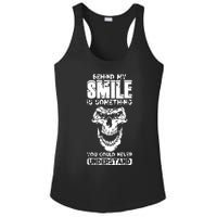 Behind My Smile Never Understand Depression Awareness Ladies PosiCharge Competitor Racerback Tank