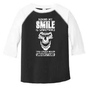 Behind My Smile Never Understand Depression Awareness Toddler Fine Jersey T-Shirt