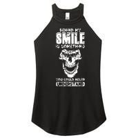 Behind My Smile Never Understand Depression Awareness Women's Perfect Tri Rocker Tank