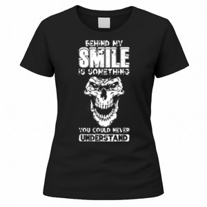 Behind My Smile Never Understand Depression Awareness Women's T-Shirt