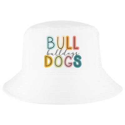 Bulldogs Mascot School Spirit Sports Cheer Fan Team Gift Cool Comfort Performance Bucket Hat