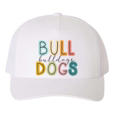 Bulldogs Mascot School Spirit Sports Cheer Fan Team Gift Yupoong Adult 5-Panel Trucker Hat