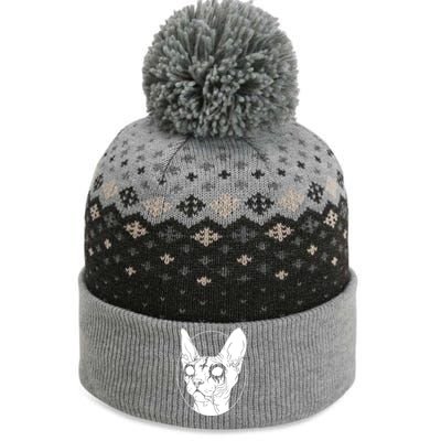 Black Metal Sphynx Cat I Goth And Death Metal The Baniff Cuffed Pom Beanie