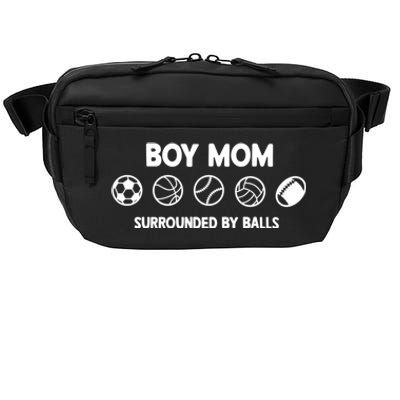 Boy Mom Surrounded By Balls Meaningful Gift Crossbody Pack