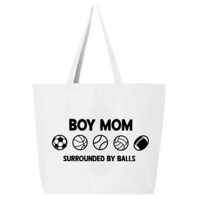 Boy Mom Surrounded By Balls Meaningful Gift 25L Jumbo Tote