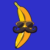 Banana Mustache Sunglasses Face Funny Fruit Cool Banana Gift Long Sleeve Shirt