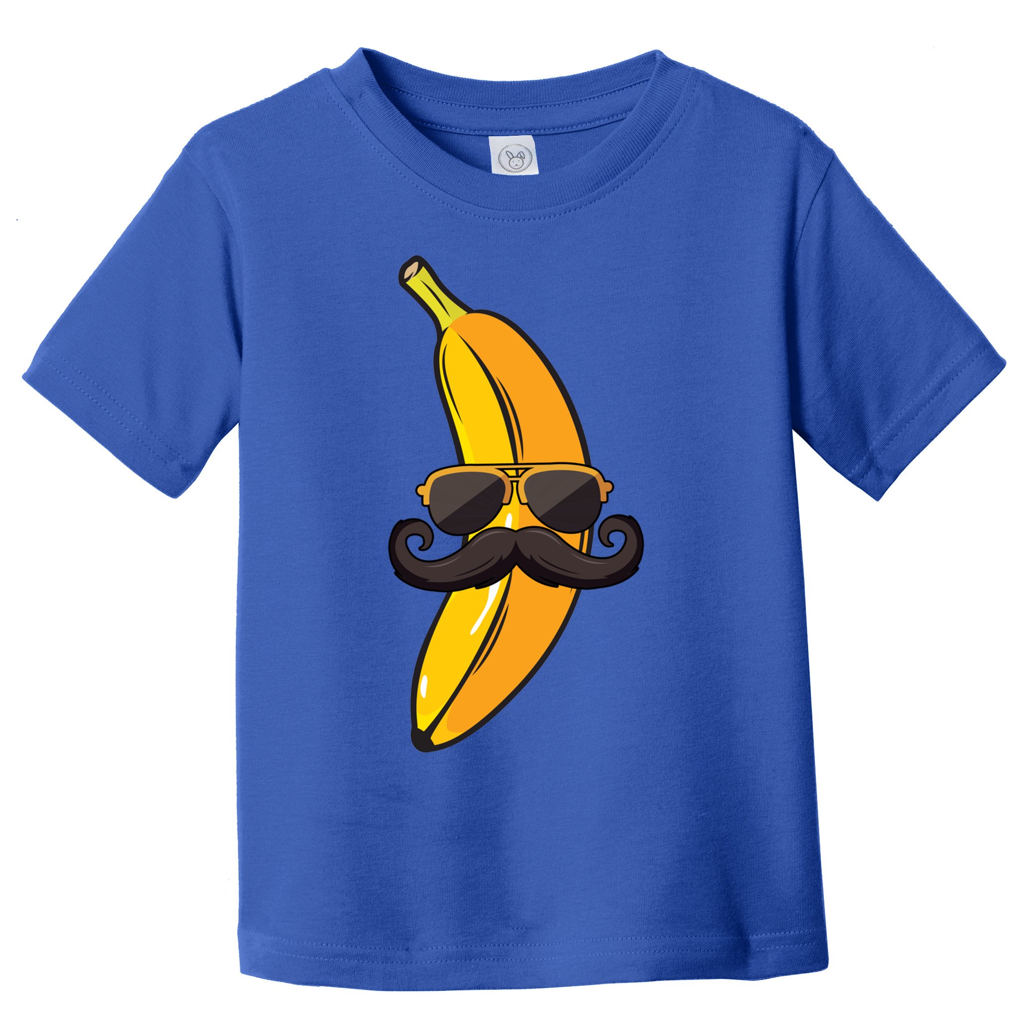 Banana Mustache Sunglasses Face Funny Fruit Cool Banana Gift Toddler T-Shirt