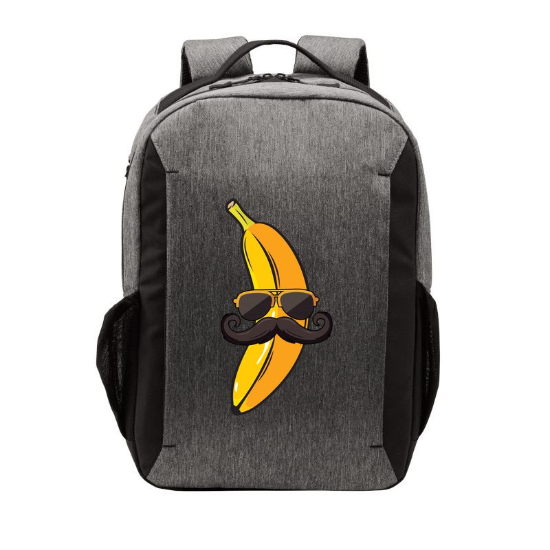 Banana Mustache Sunglasses Face Funny Fruit Cool Banana Gift Vector Backpack