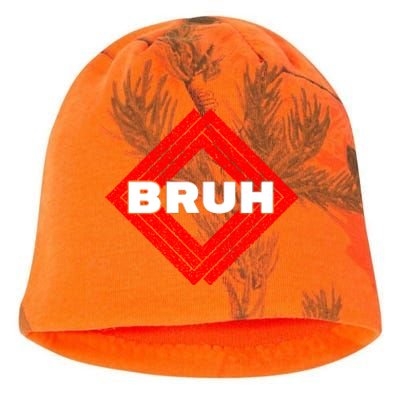 Bruh Meme Slang Boy Girl Teens Gen Z Meme Bruh Kati - Camo Knit Beanie