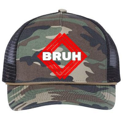 Bruh Meme Slang Boy Girl Teens Gen Z Meme Bruh Retro Rope Trucker Hat Cap