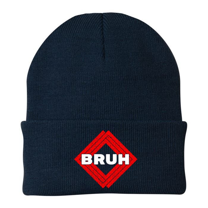 Bruh Meme Slang Boy Girl Teens Gen Z Meme Bruh Knit Cap Winter Beanie