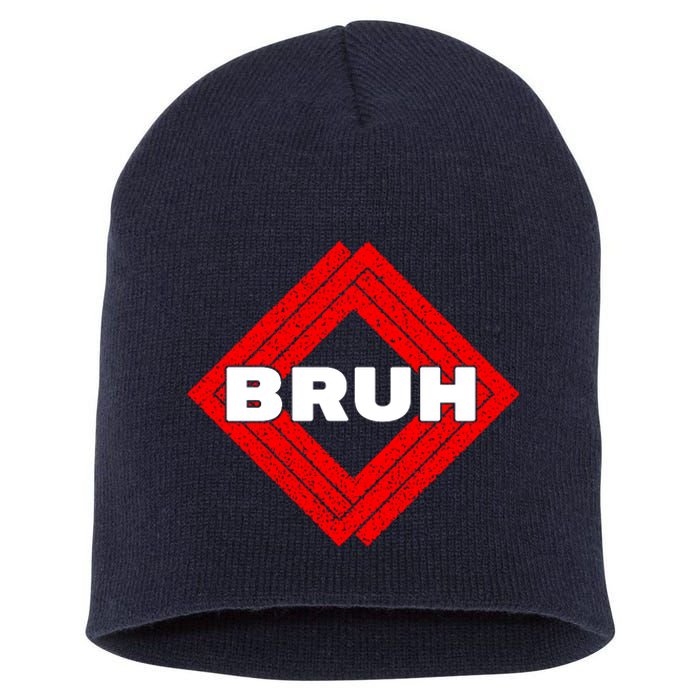 Bruh Meme Slang Boy Girl Teens Gen Z Meme Bruh Short Acrylic Beanie