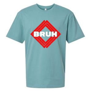 Bruh Meme Slang Boy Girl Teens Gen Z Meme Bruh Sueded Cloud Jersey T-Shirt