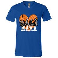 Basketball Mama Sports Mom Gift V-Neck T-Shirt