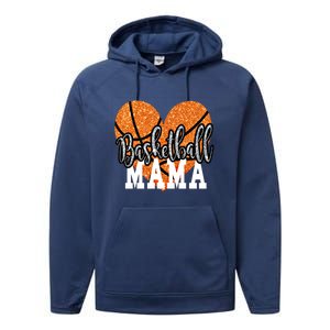 Basketball Mama Sports Mom Gift Performance Fleece Hoodie