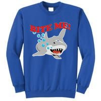 Bite Me Shark Funny Shark Humor Gift Sweatshirt