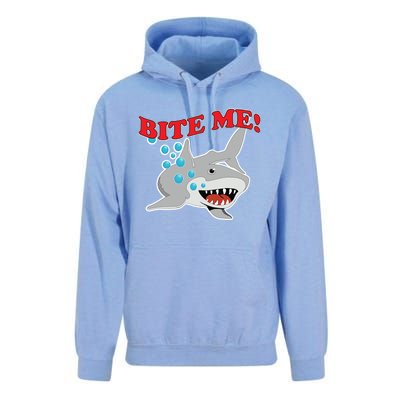 Bite Me Shark Funny Shark Humor Gift Unisex Surf Hoodie