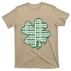 Baltimore Maryland St Patrick's Day 4 Leaf Clover T-Shirt