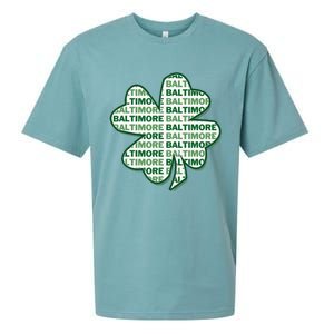 Baltimore Maryland St Patrick's Day 4 Leaf Clover Sueded Cloud Jersey T-Shirt