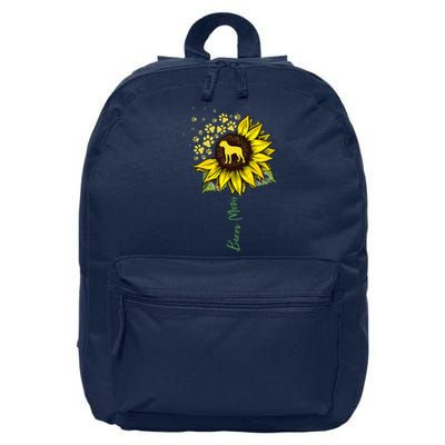 Boxer Mom Sunflower Boxer Dog Gifts Dog Mom Mama 16 in Basic Backpack