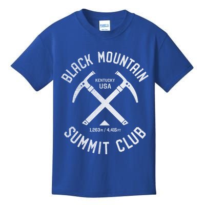 Black Mountain Summit Club I Climbed Black Mountain Kentucky Gift Kids T-Shirt