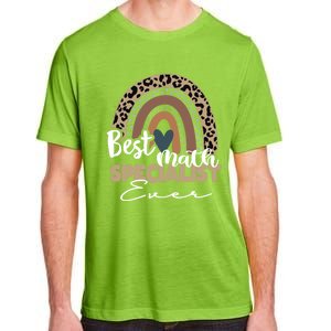 Best Math Specialist Ever Boho Rainbow Teacher Appreciation Cool Gift Adult ChromaSoft Performance T-Shirt