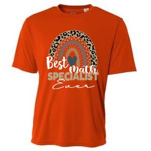 Best Math Specialist Ever Boho Rainbow Teacher Appreciation Cool Gift Cooling Performance Crew T-Shirt