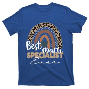 Best Math Specialist Ever Boho Rainbow Teacher Appreciation Cool Gift T-Shirt